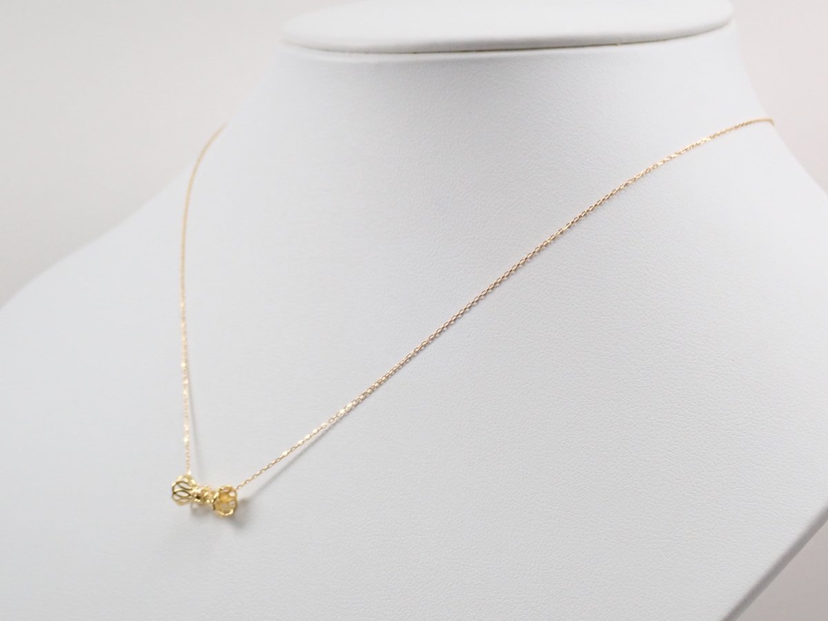 K18ダイヤモンド0.02ct ペンダント（ネックレス） - カラッツSTORE