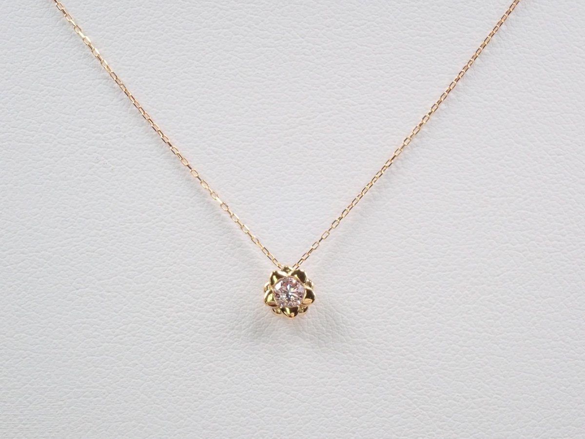 K18ピンクダイヤモンド0.157ct ペンダント（VERYLIGHTPINK/SI-1） - カラッツSTORE