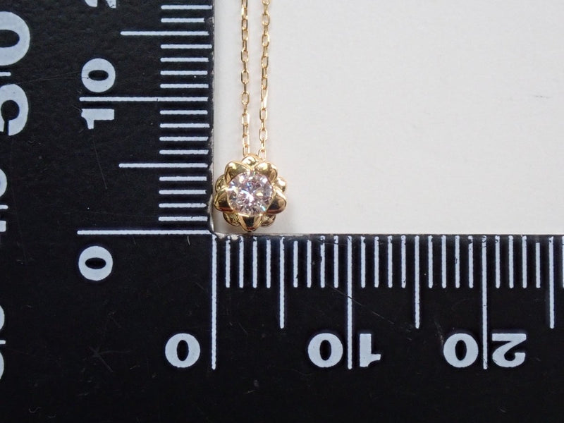 K18ピンクダイヤモンド0.157ct ペンダント（VERYLIGHTPINK/SI-1） - カラッツSTORE