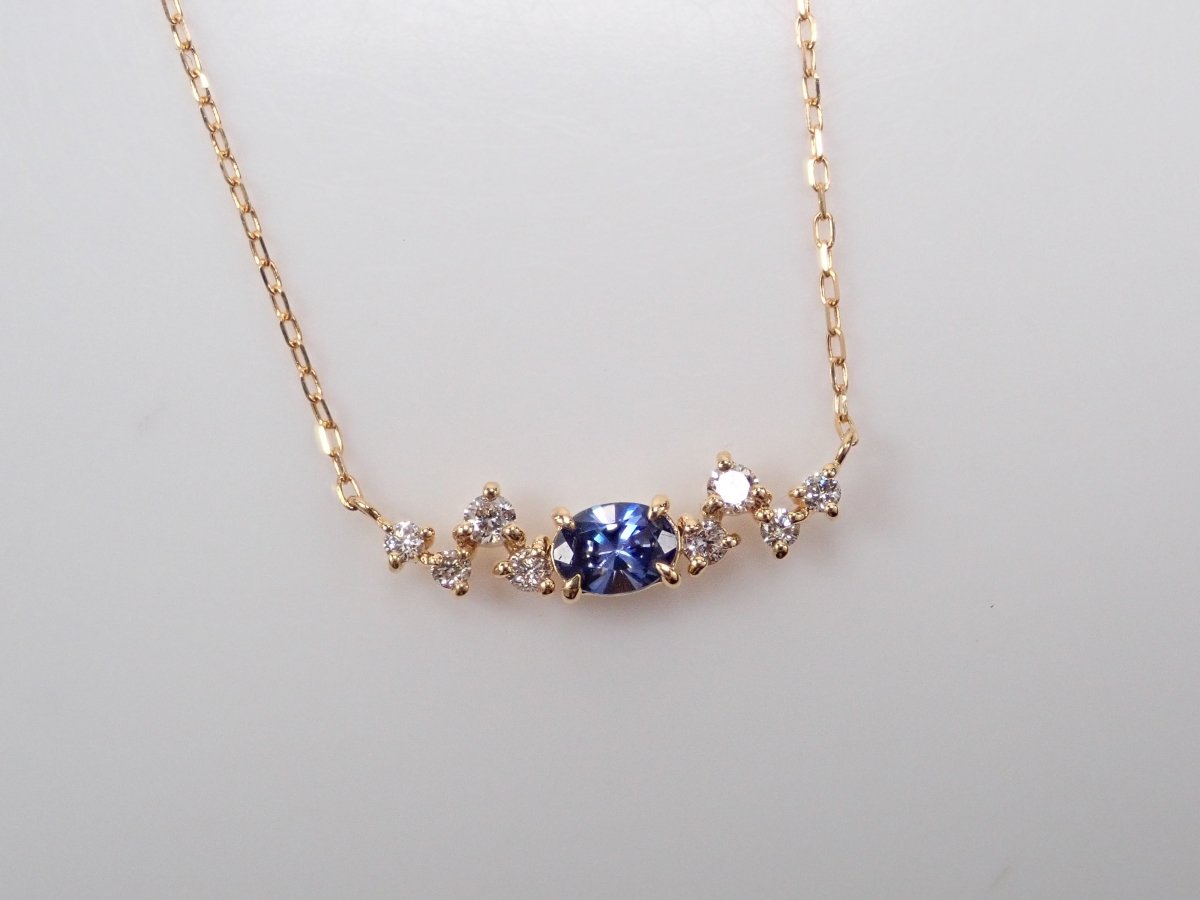 K18ベニトアイト0.16ct ペンダント（ネックレス） - カラッツSTORE