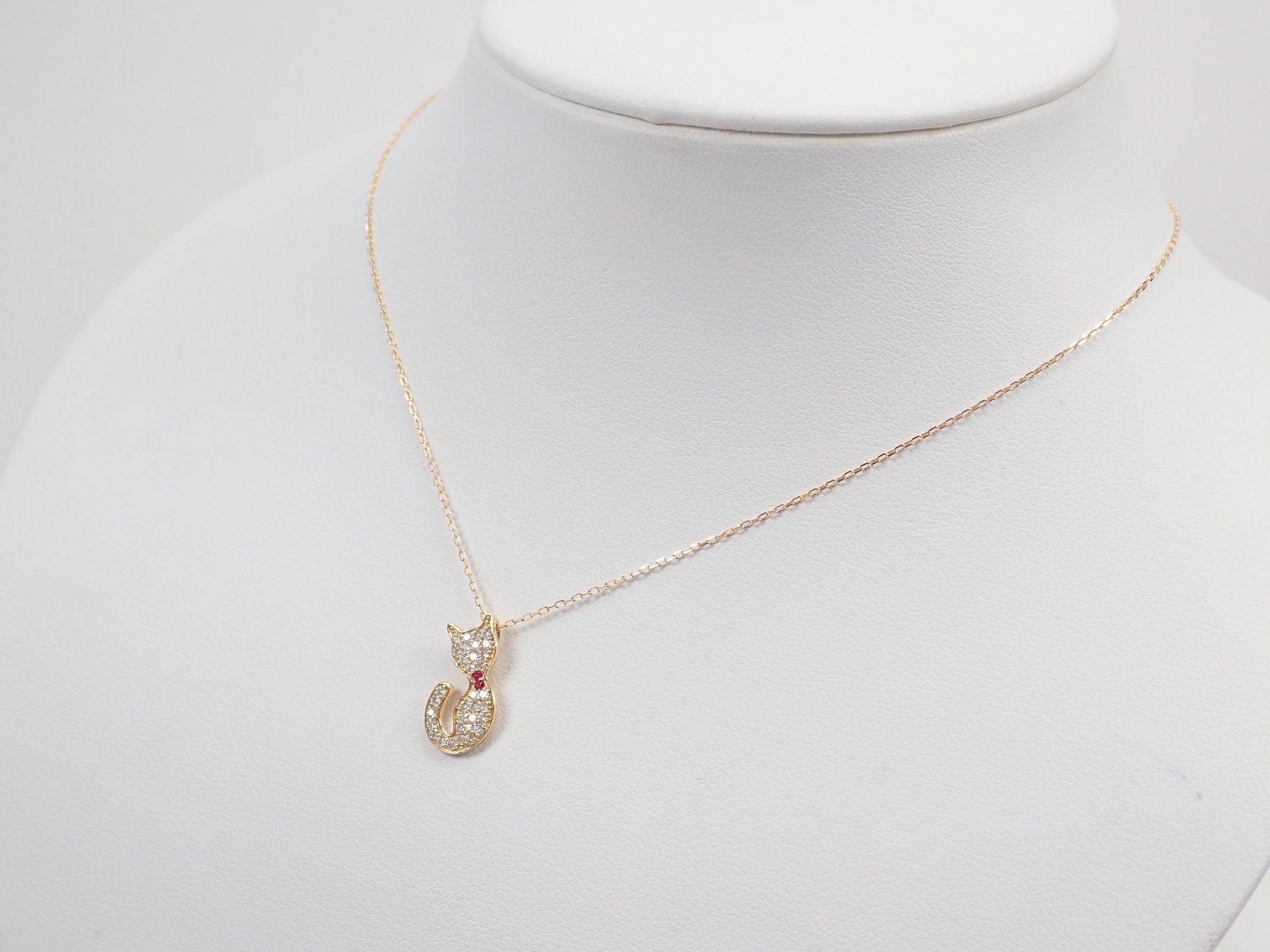 K18ダイヤモンド0.27ct ・ルビーペンダント - KARATZ STORE｜カラッツSTORE