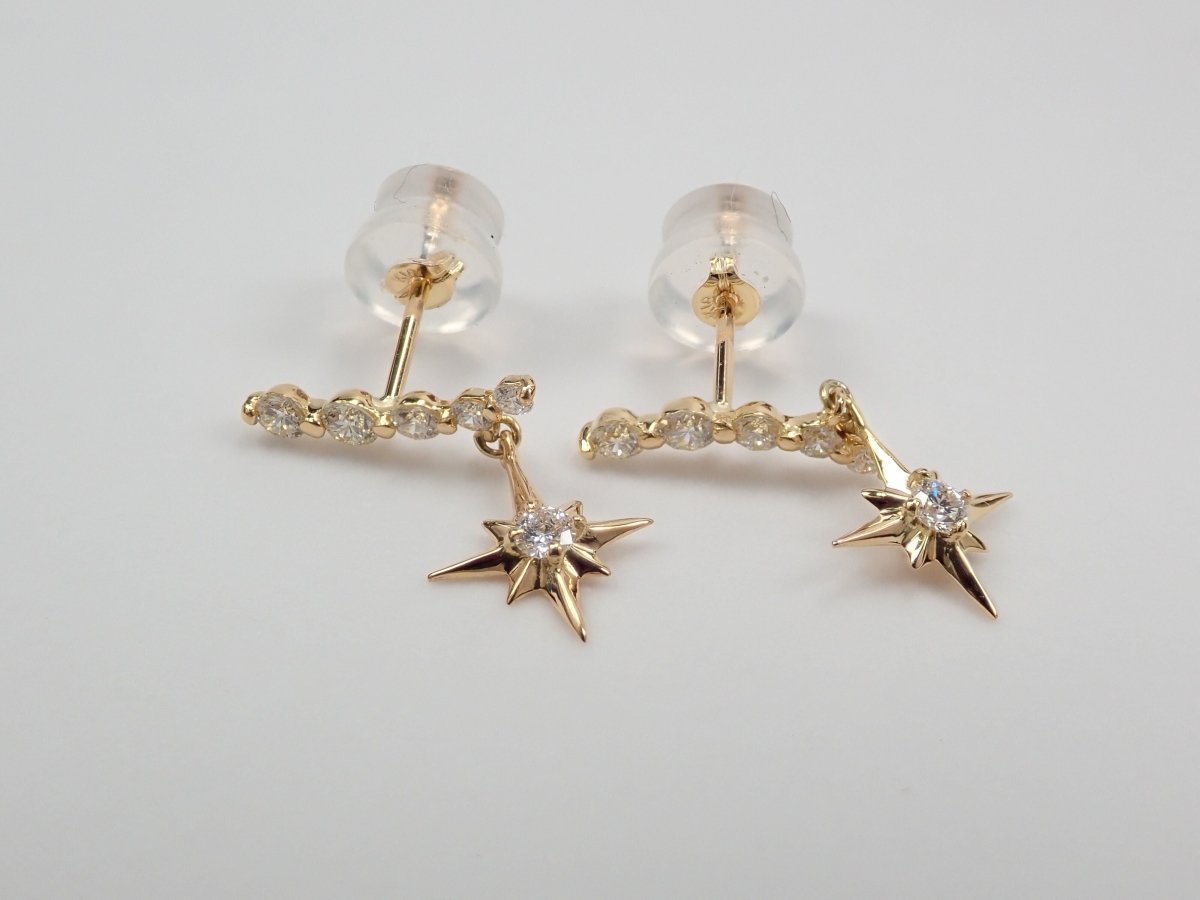 K18ダイヤモンド0.30ct ピアス - カラッツSTORE