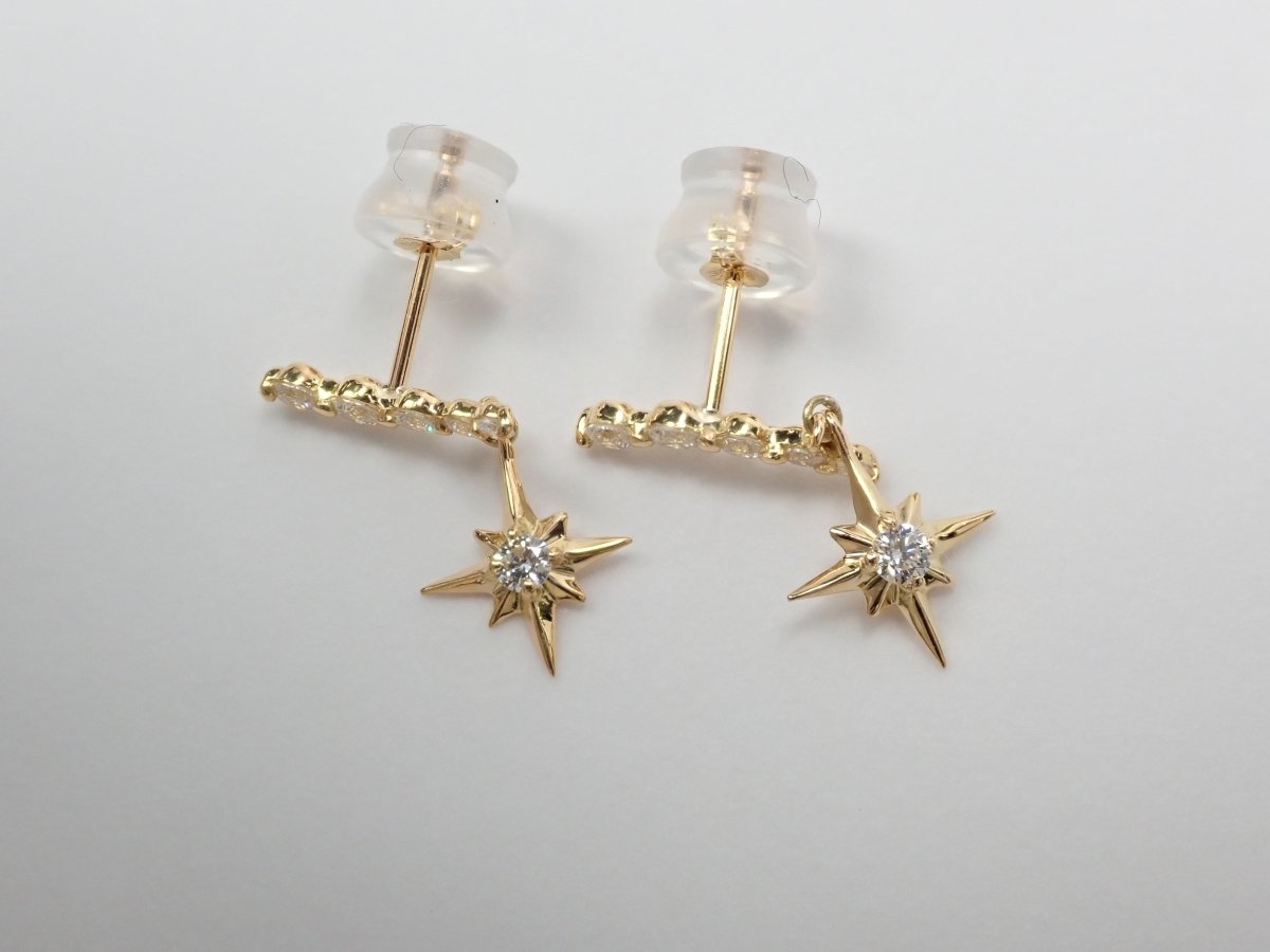 K18ダイヤモンド0.30ct ピアス - カラッツSTORE