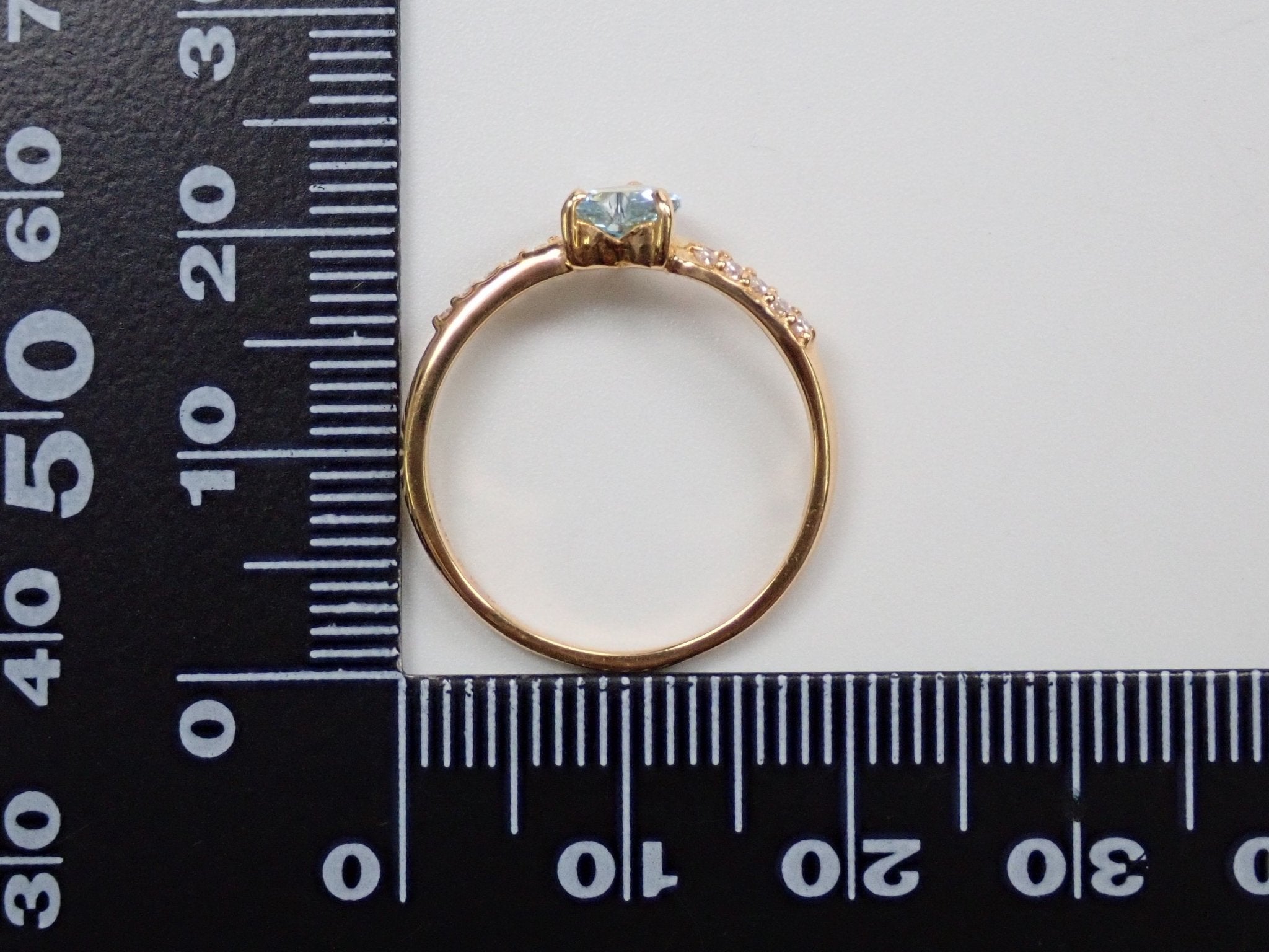 K18アクアマリン0.35ct リング - KARATZ STORE｜カラッツSTORE