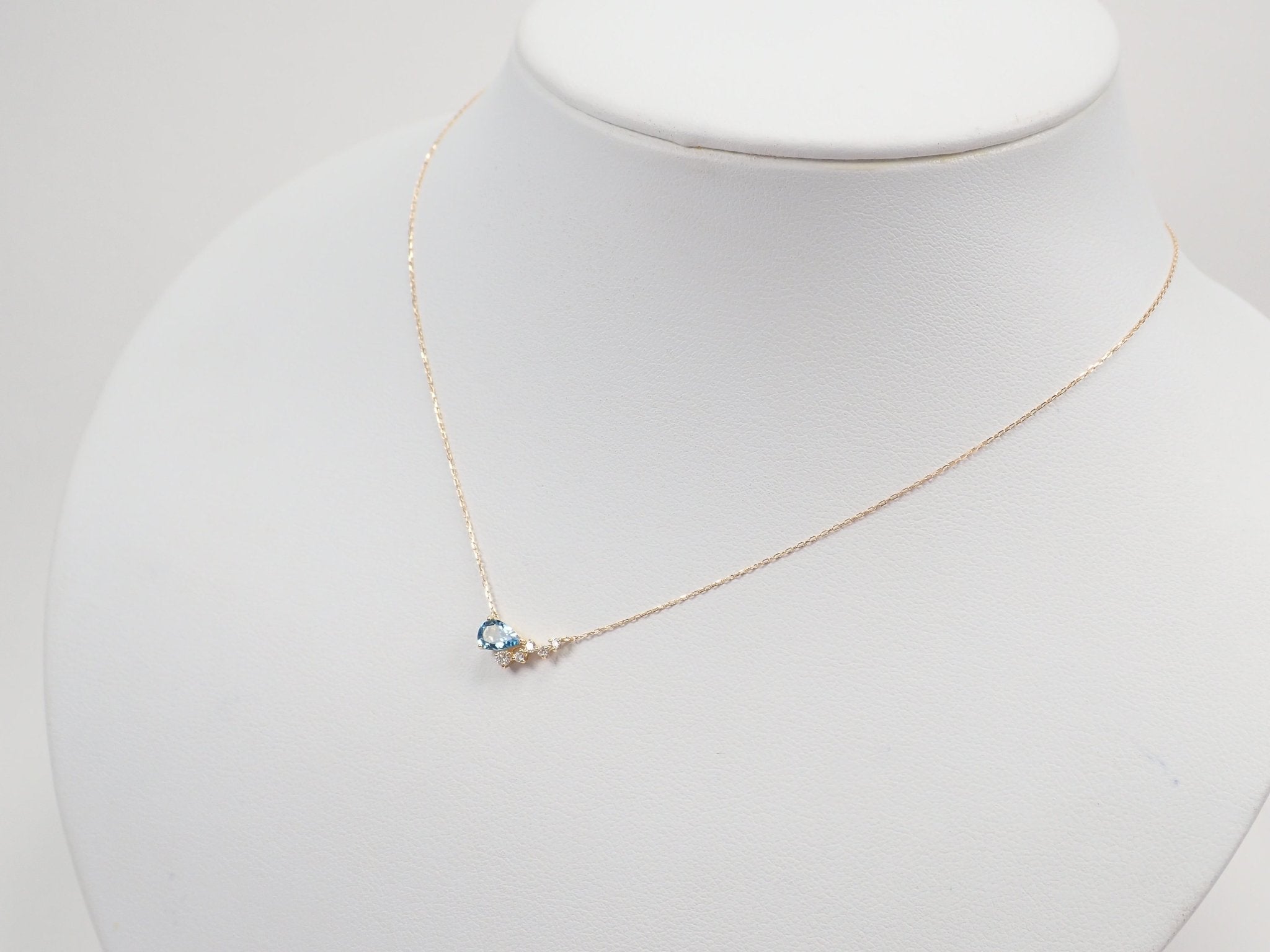 K18サンタマリアアクアマリン0.3ct ペンダント（ネックレス） - KARATZ STORE｜カラッツSTORE