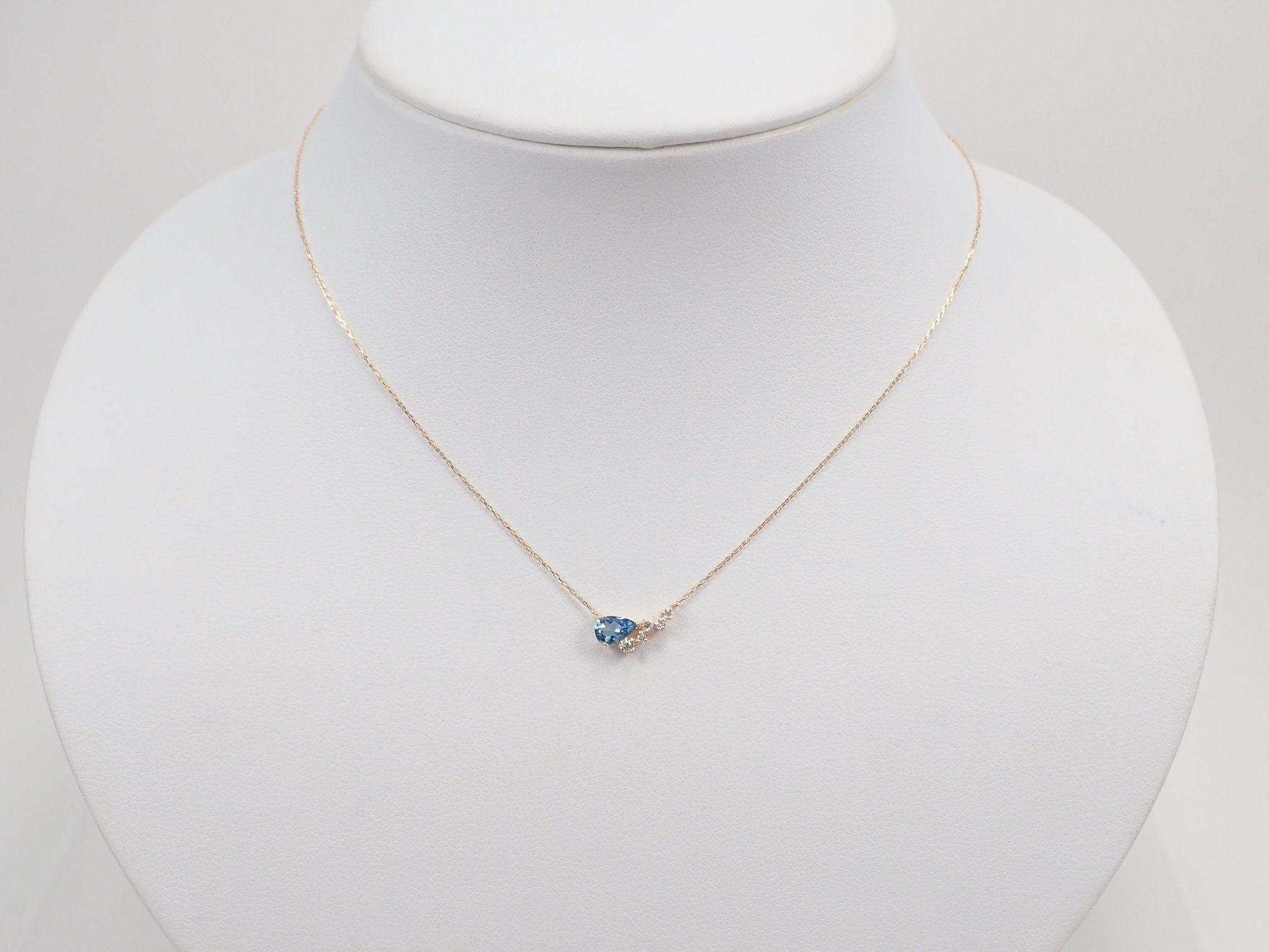 K18サンタマリアアクアマリン0.3ct ペンダント（ネックレス） - KARATZ STORE｜カラッツSTORE