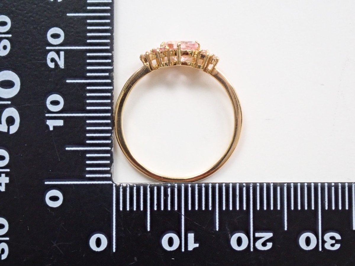 K18モルガナイト0.45ct・ダイヤモンドリング - カラッツSTORE