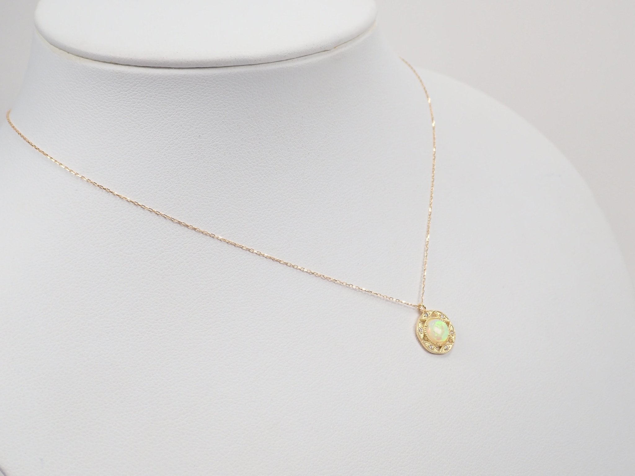 K18オパール0.46ct ペンダント（ネックレス） - KARATZ STORE｜カラッツSTORE