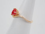 K18血赤珊瑚0.65ct・ダイヤモンドリング - カラッツSTORE