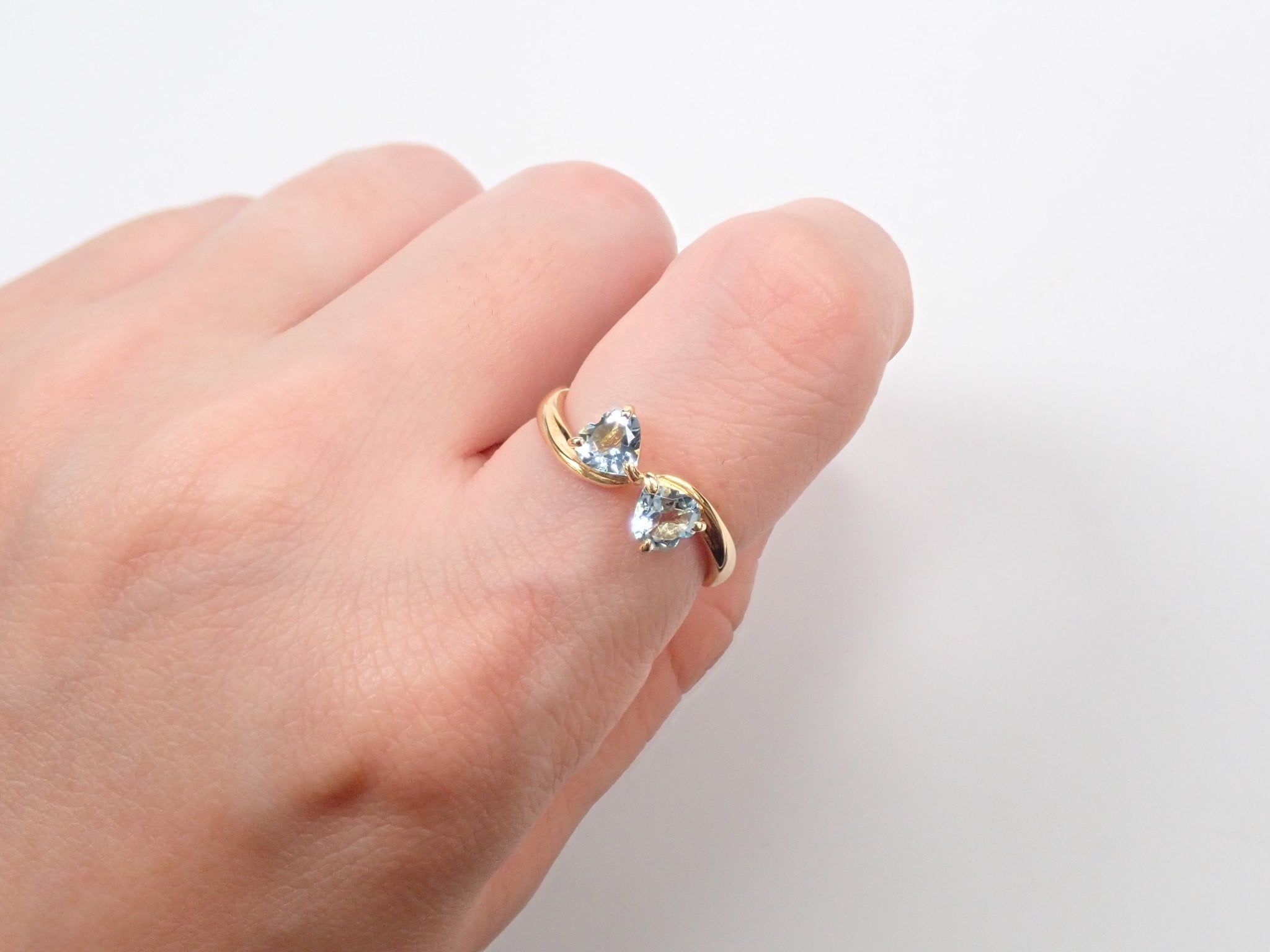 K18アクアマリン0.65ct リング - KARATZ STORE｜カラッツSTORE