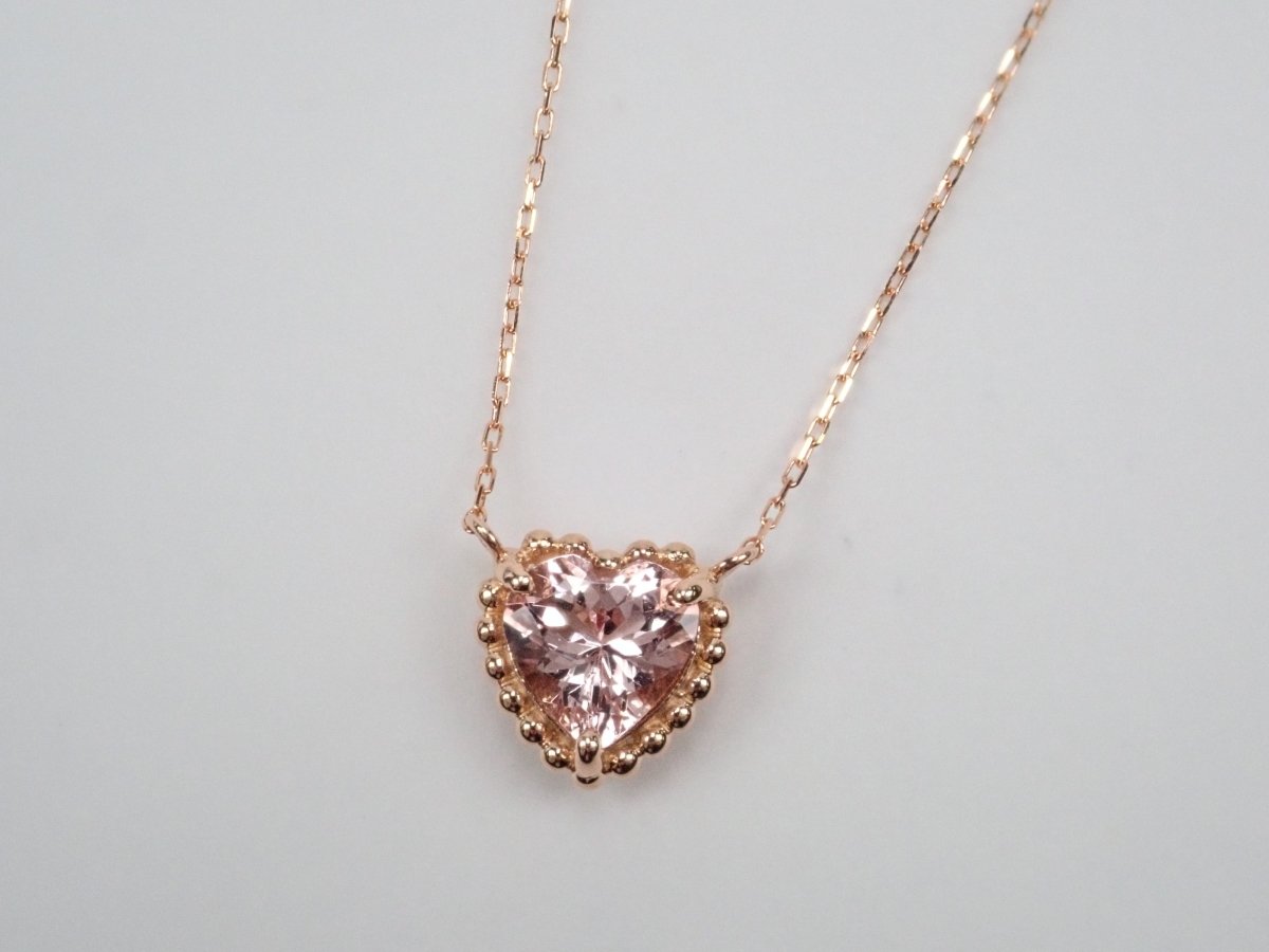 K18モルガナイト0.6ct ペンダント（ネックレス） - カラッツSTORE