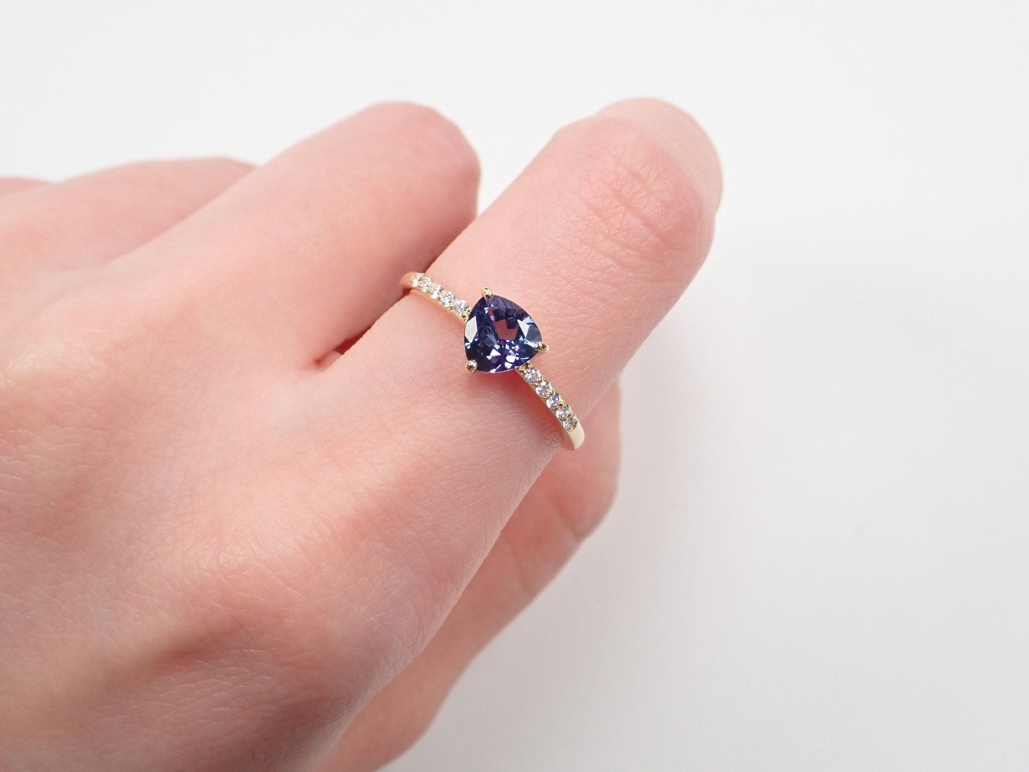 K18バイカラータンザナイト0.72ct リング - KARATZ STORE｜カラッツSTORE