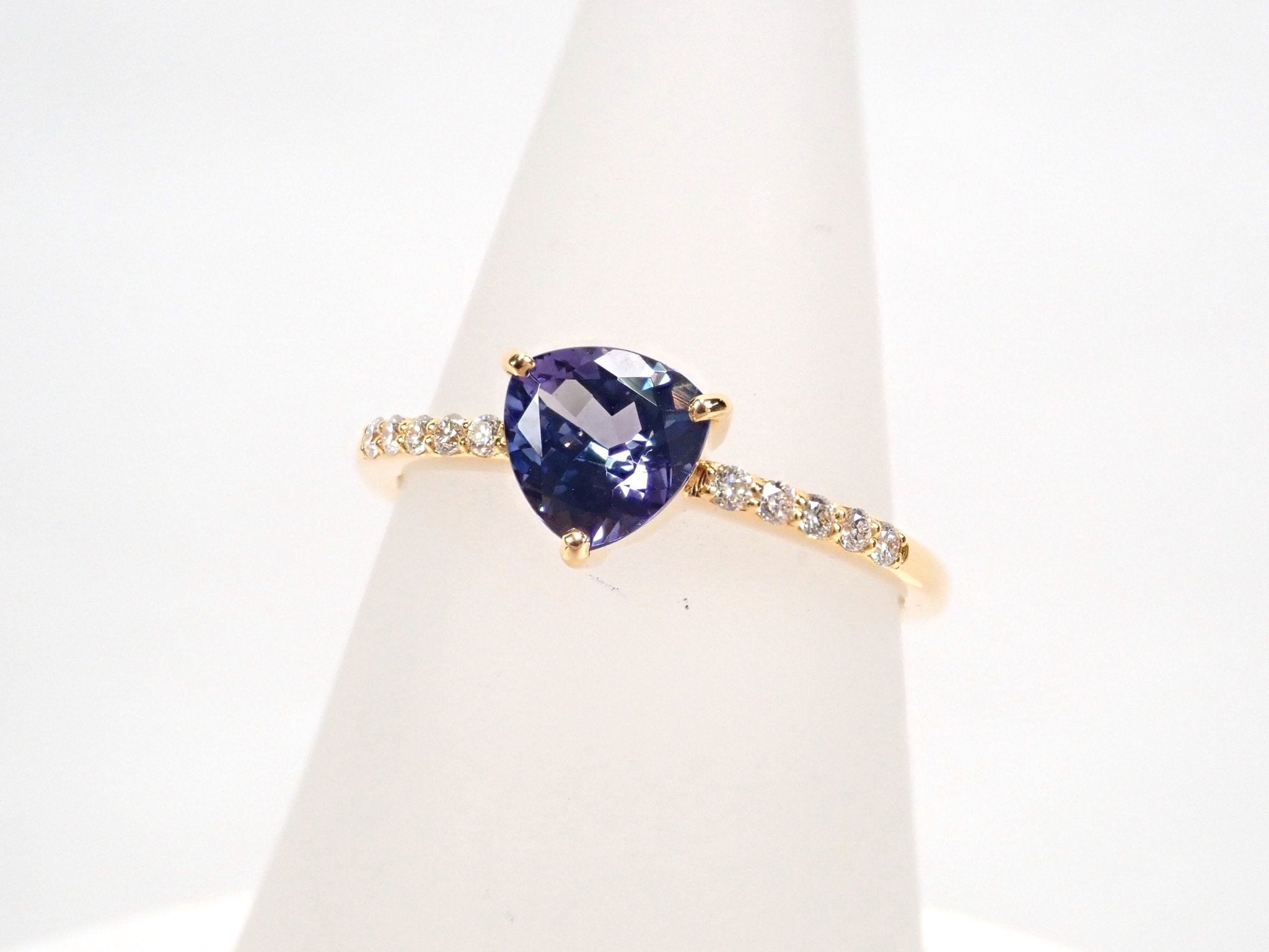 K18バイカラータンザナイト0.72ct リング - KARATZ STORE｜カラッツSTORE