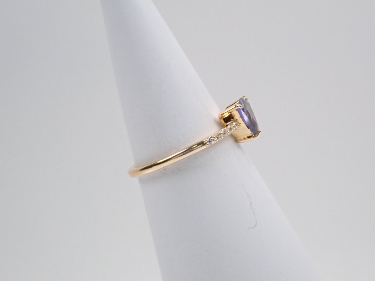 K18バイカラータンザナイト0.73ct リング - カラッツSTORE