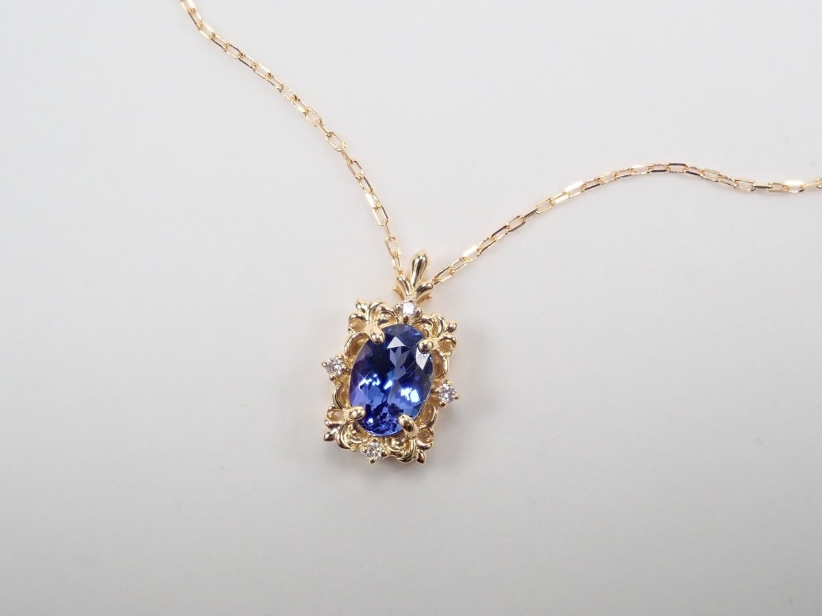 K18タンザナイト0.76ct ペンダント（ネックレス） - カラッツSTORE