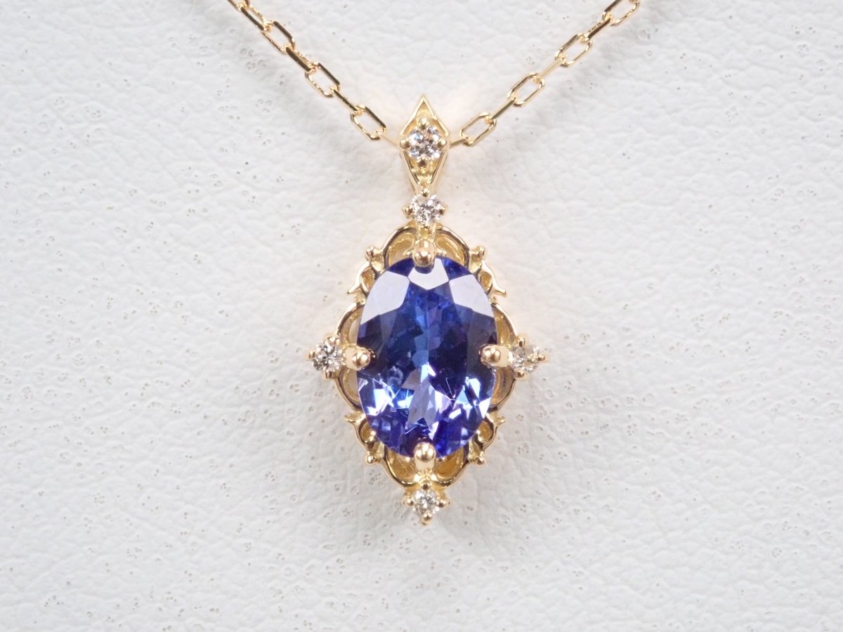 K18タンザナイト0.85ct ペンダント（ネックレス） - カラッツSTORE