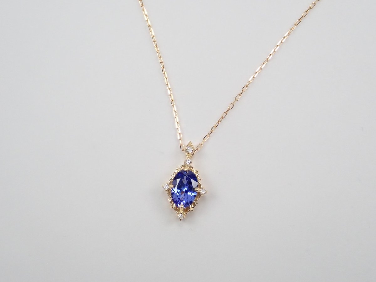 K18タンザナイト0.85ct ペンダント（ネックレス） - カラッツSTORE