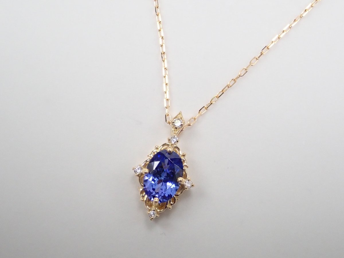 K18タンザナイト0.85ct ペンダント（ネックレス） - カラッツSTORE