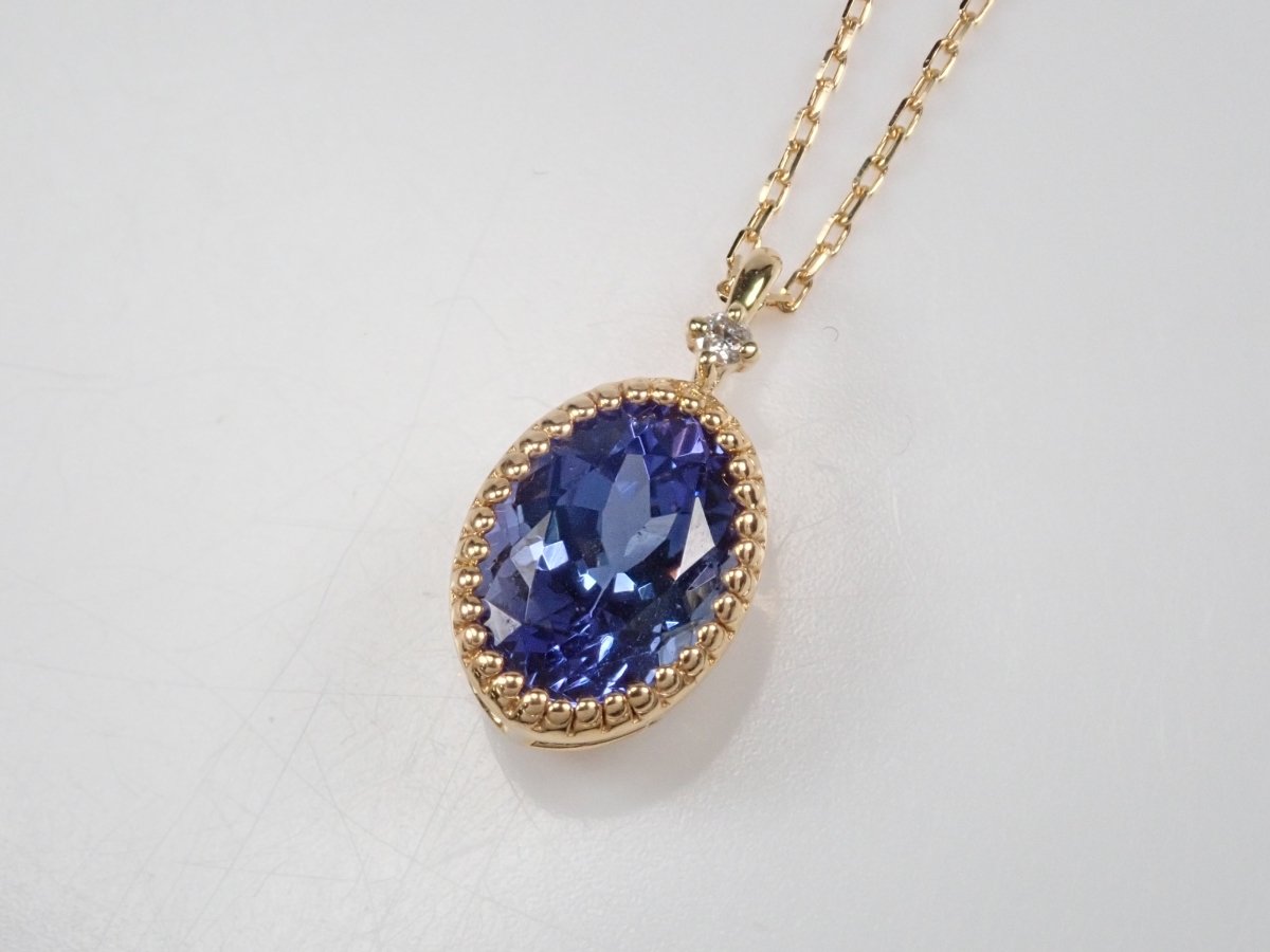 K18タンザナイト0.98ct ペンダント（ネックレス） - カラッツSTORE