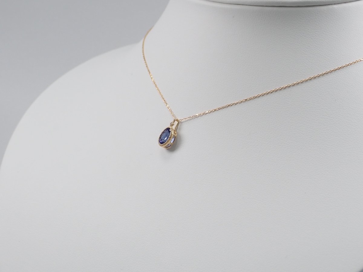 K18タンザナイト0.98ct ペンダント（ネックレス） - カラッツSTORE