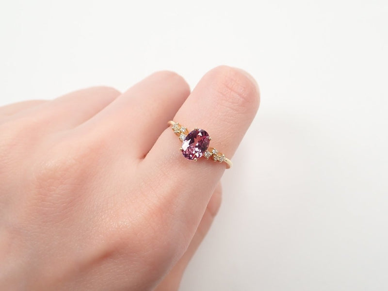 K18シャンパンガーネット1.17ct リング - KARATZ STORE｜カラッツSTORE