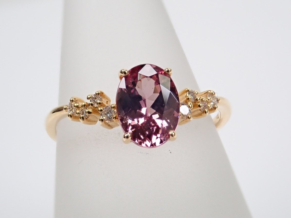 K18シャンパンガーネット1.17ct リング - カラッツSTORE