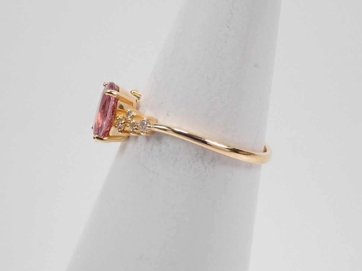 K18シャンパンガーネット1.17ct リング - カラッツSTORE