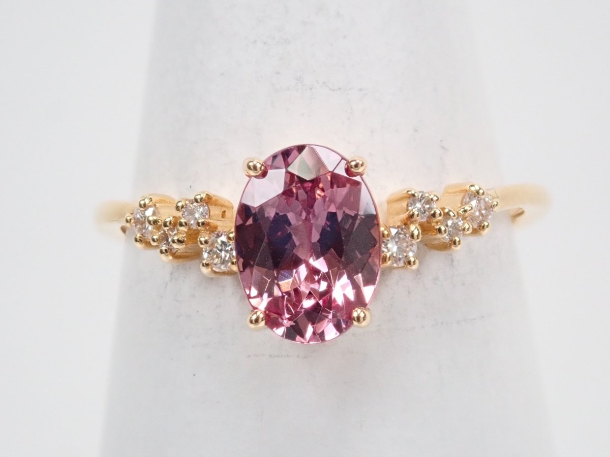 K18シャンパンガーネット1.17ct リング - カラッツSTORE