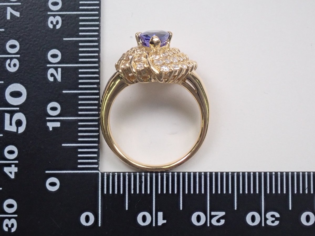 【カラフリ】K18タンザナイト1.18ct リング - カラッツSTORE