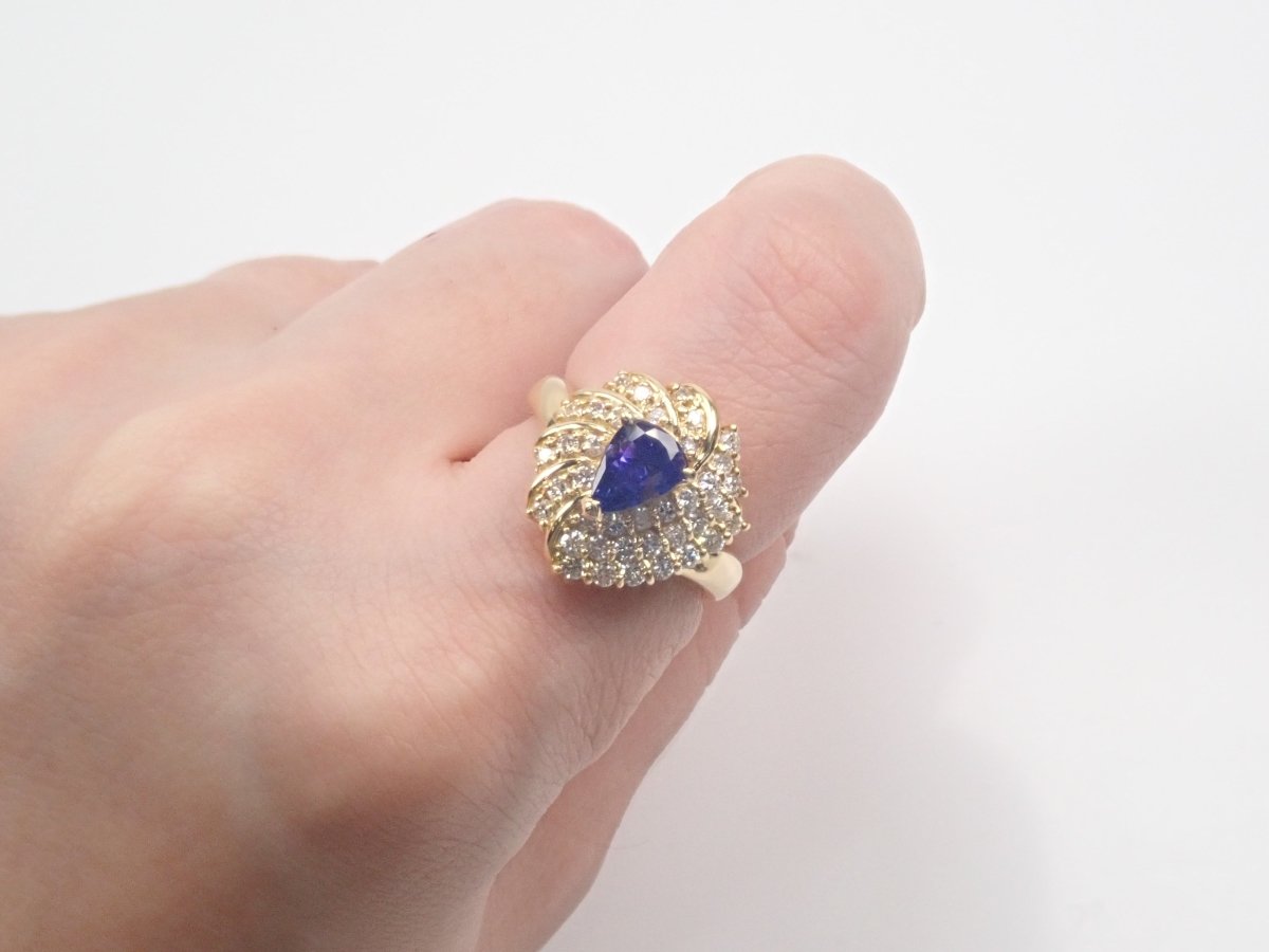 【カラフリ】K18タンザナイト1.18ct リング - カラッツSTORE