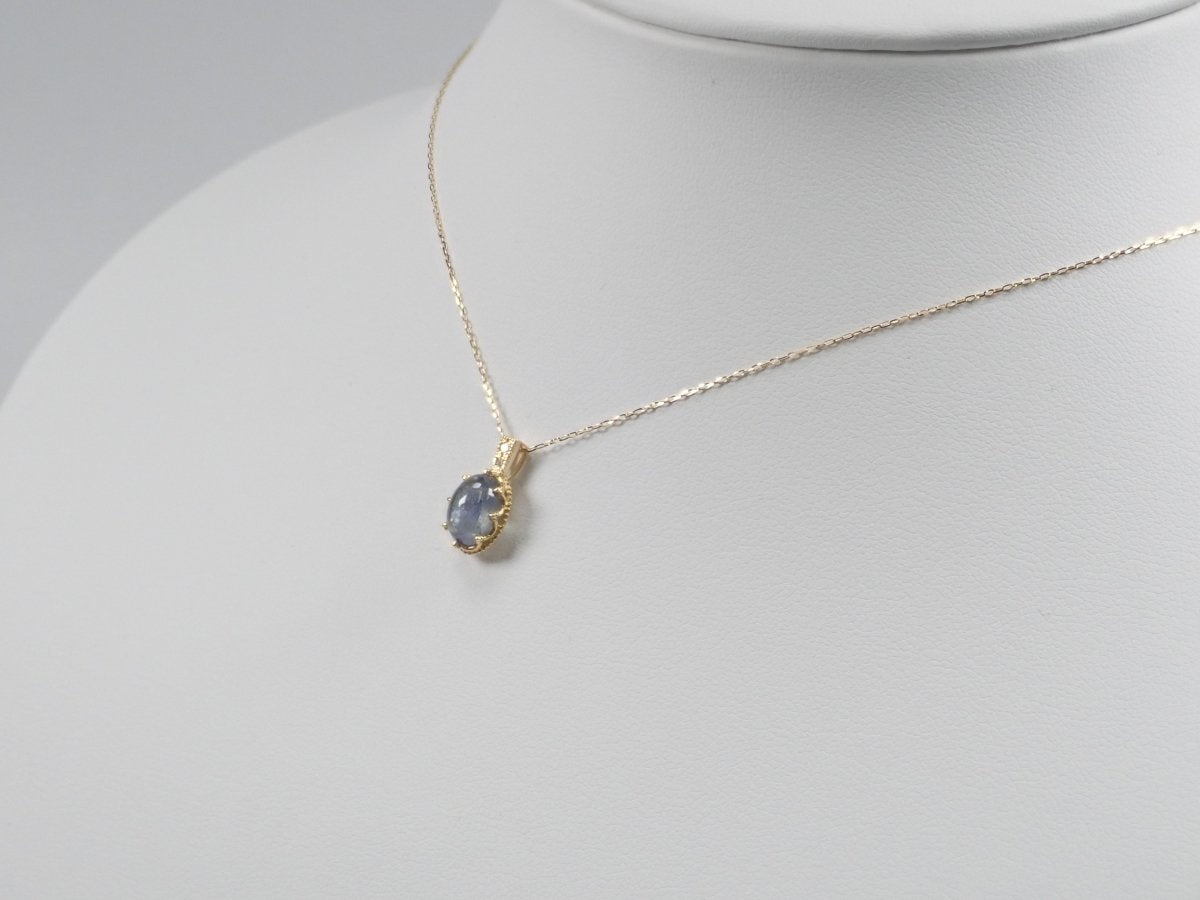 K18バイカラータンザナイトキャッツアイ1.89ct ペンダント（ネックレス） - カラッツSTORE