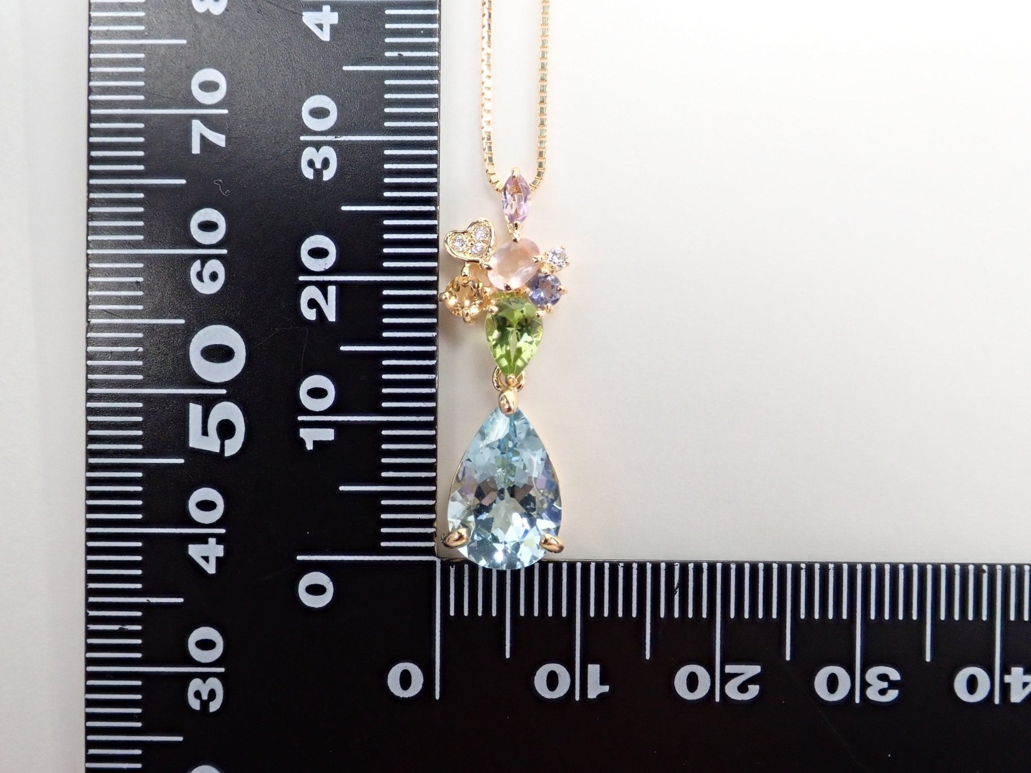 K18アクアマリン2.26ct ペンダント（ネックレス） - KARATZ STORE｜カラッツSTORE