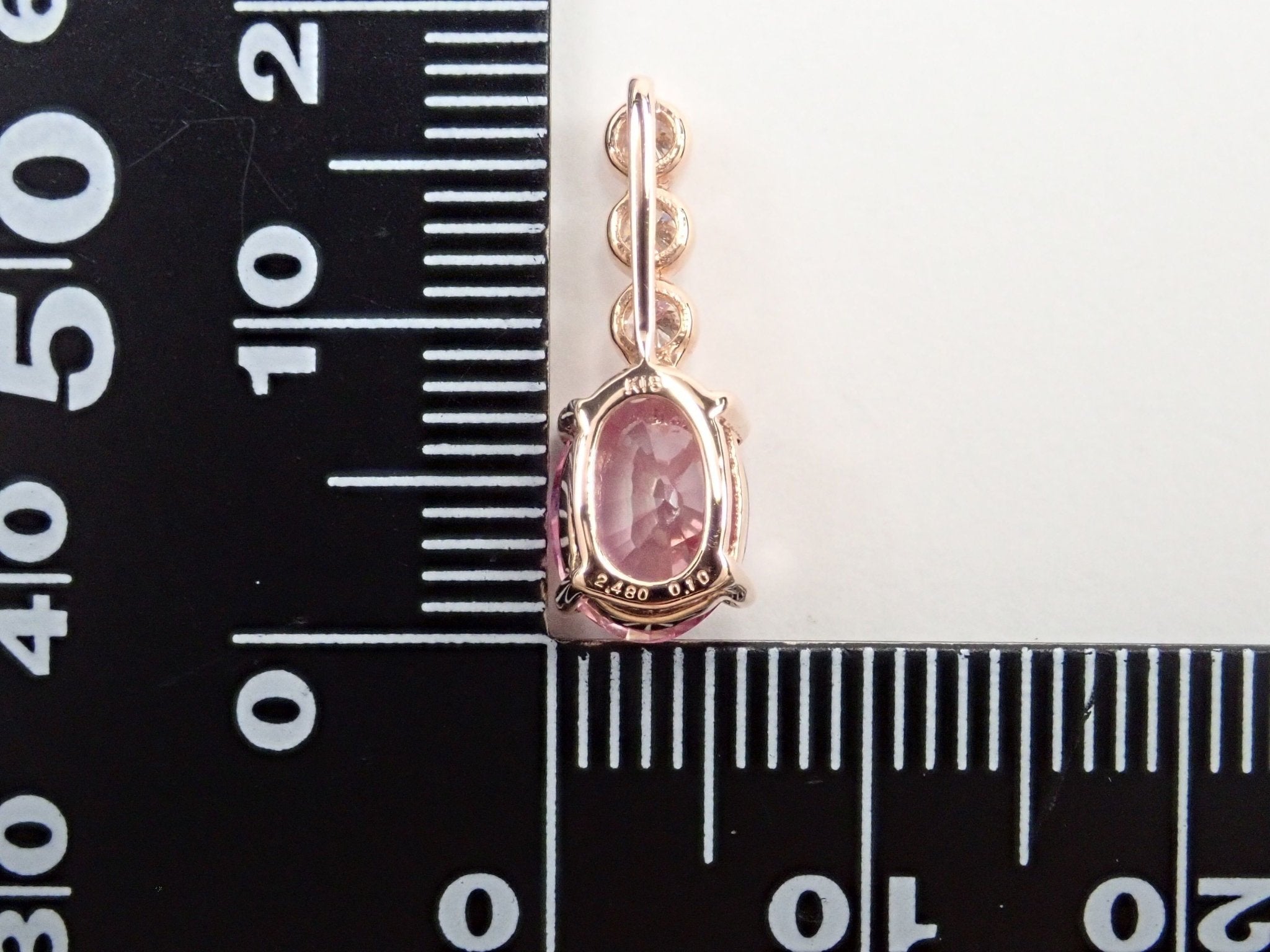 K18ピンクサファイア2.480ct ペンダントトップ（ネックレストップ） - KARATZ STORE｜カラッツSTORE