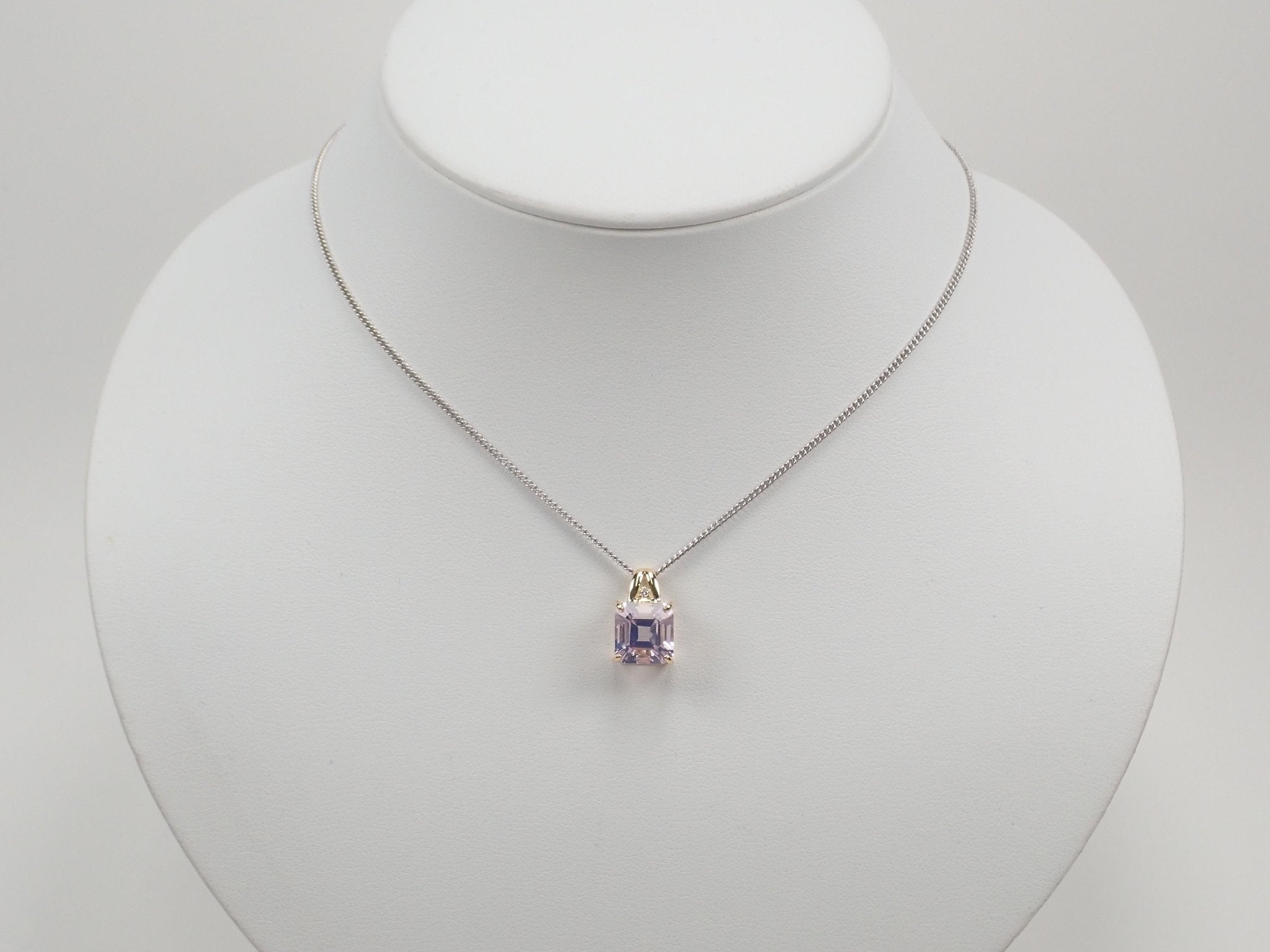 K18ラベンダークォーツ（スコロライト）4.00ct ペンダントトップ - KARATZ STORE｜カラッツSTORE