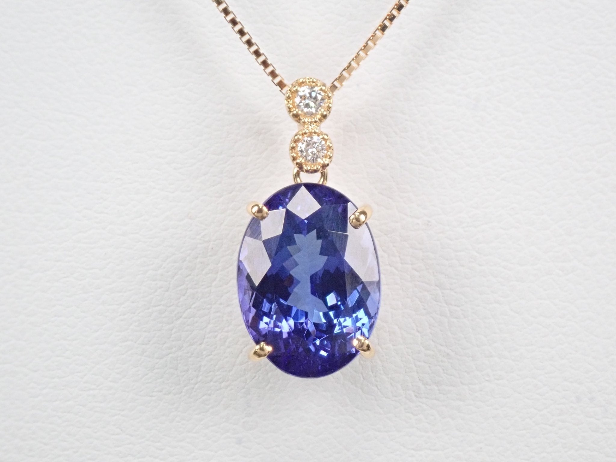 K18タンザナイト5.42ct ペンダント（ネックレス） - KARATZ STORE｜カラッツSTORE