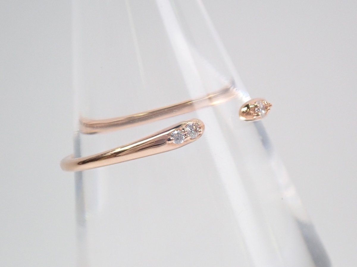 K18PGダイヤモンド0.03ct リング - カラッツSTORE