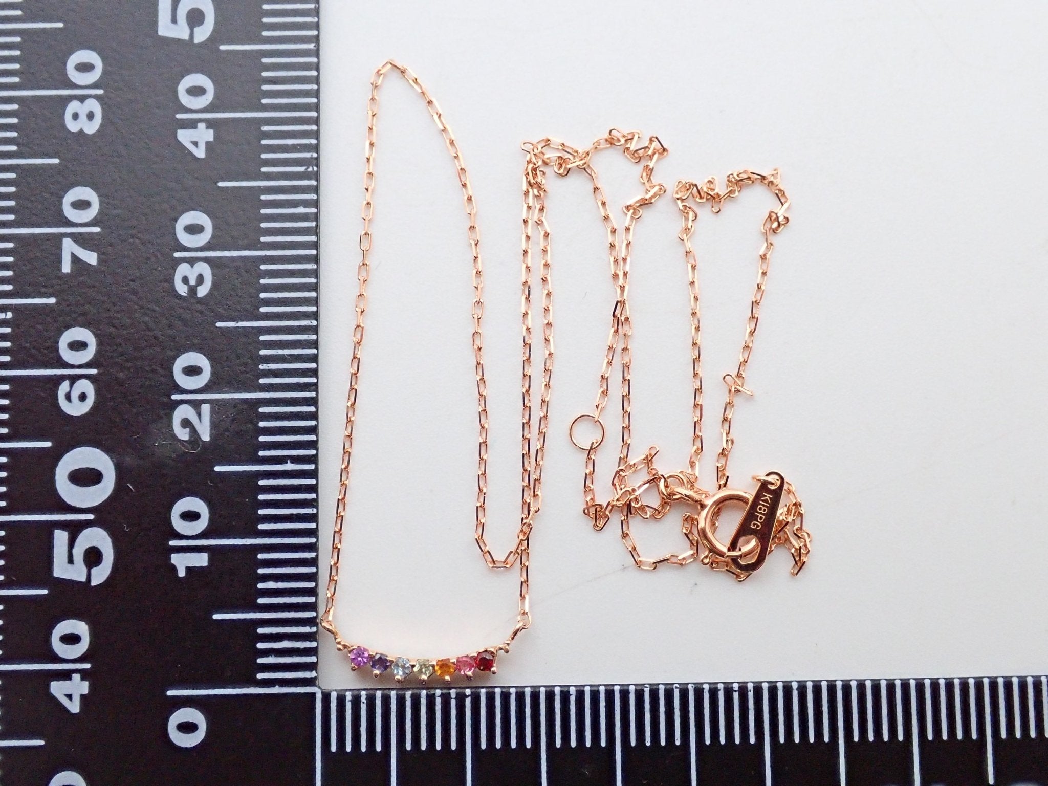 K18PGダイヤモンド0.07ct ペンダント（ネックレス） - KARATZ STORE｜カラッツSTORE