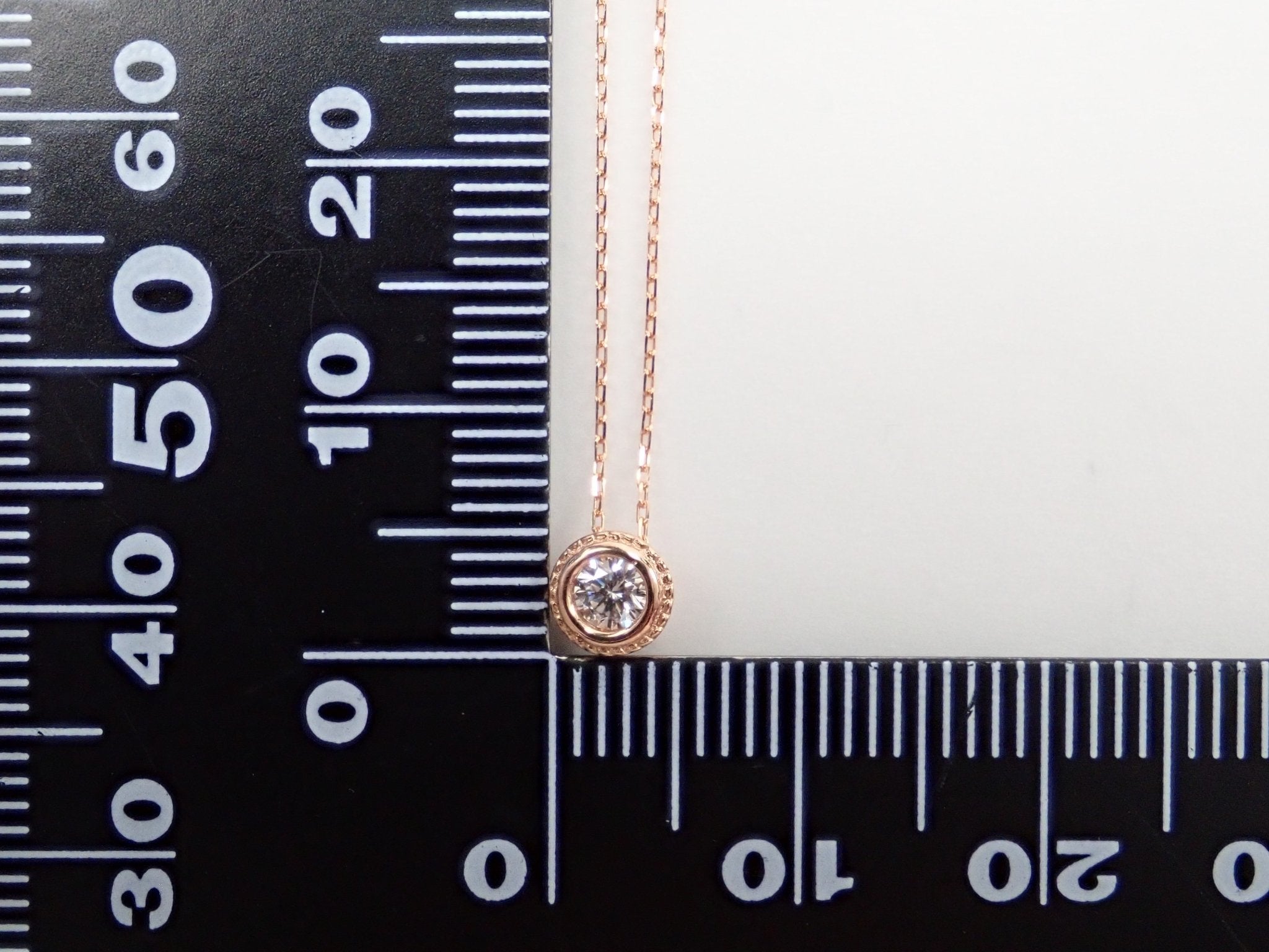 K18PGダイヤモンド0.1ct ペンダント - KARATZ STORE｜カラッツSTORE