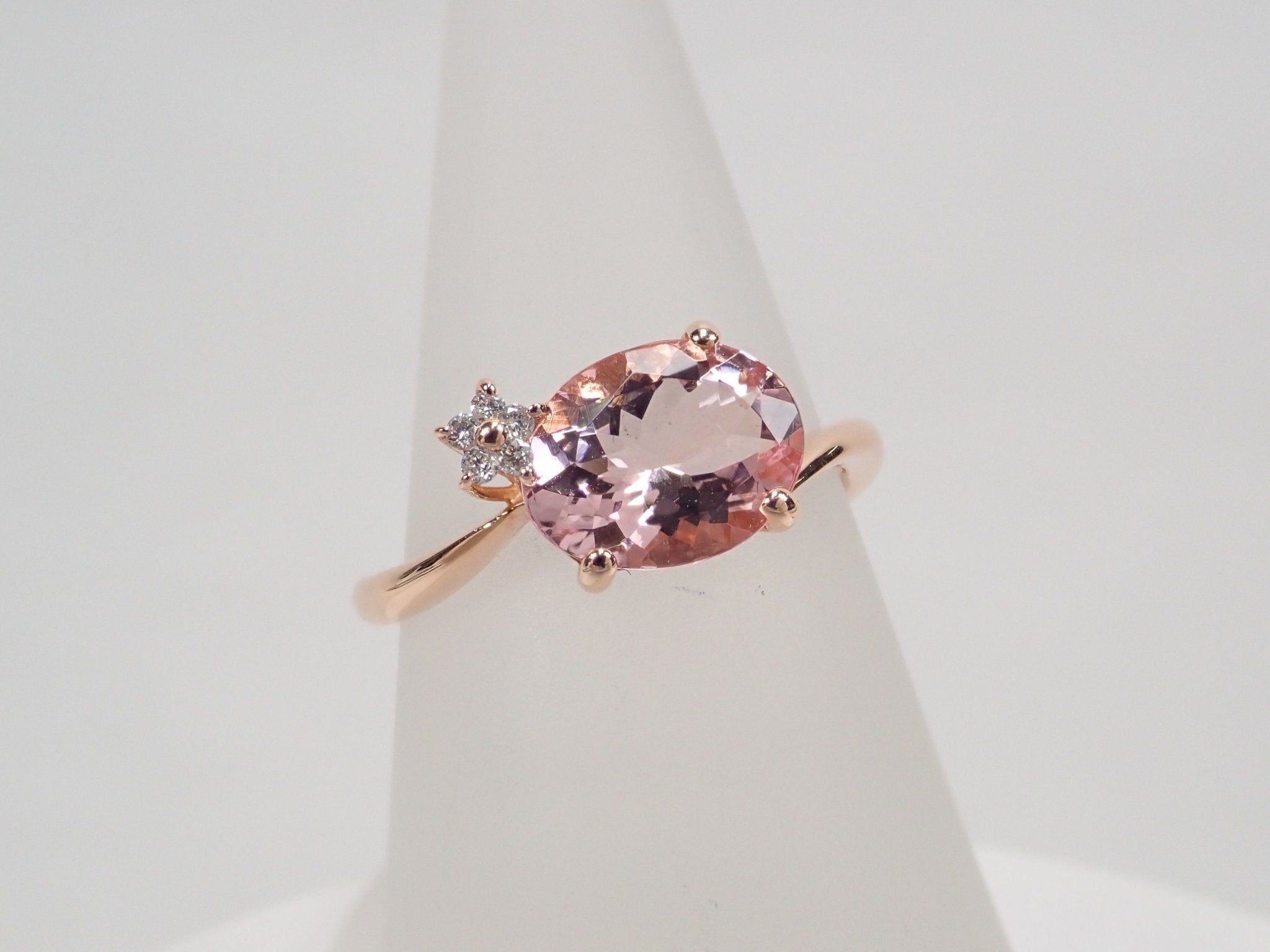 K18PGモルガナイト1.54ct リング - KARATZ STORE｜カラッツSTORE