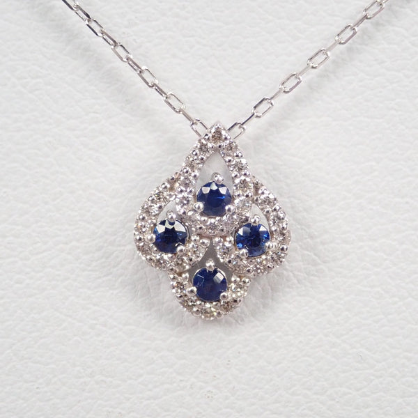 K18WG sapphire pendant (necklace) – カラッツSTORE