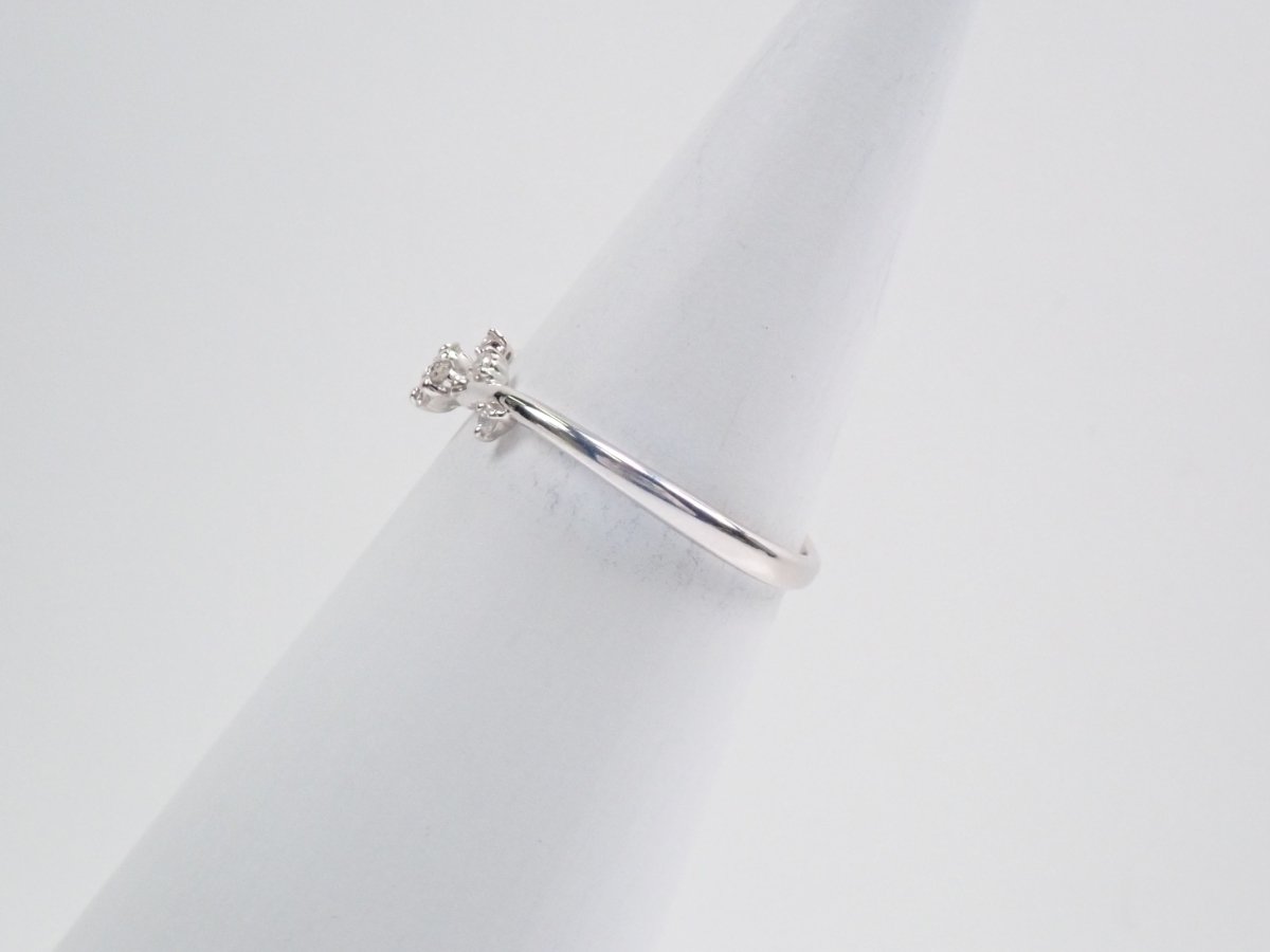 K18WGダイヤモンド0.06ct リング - カラッツSTORE