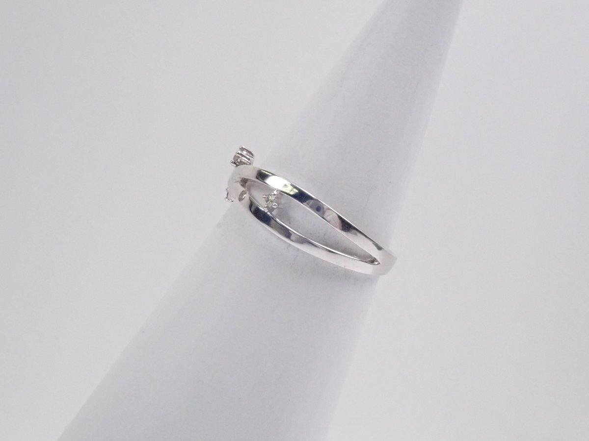 K18WGダイヤモンド0.06ct リング - カラッツSTORE