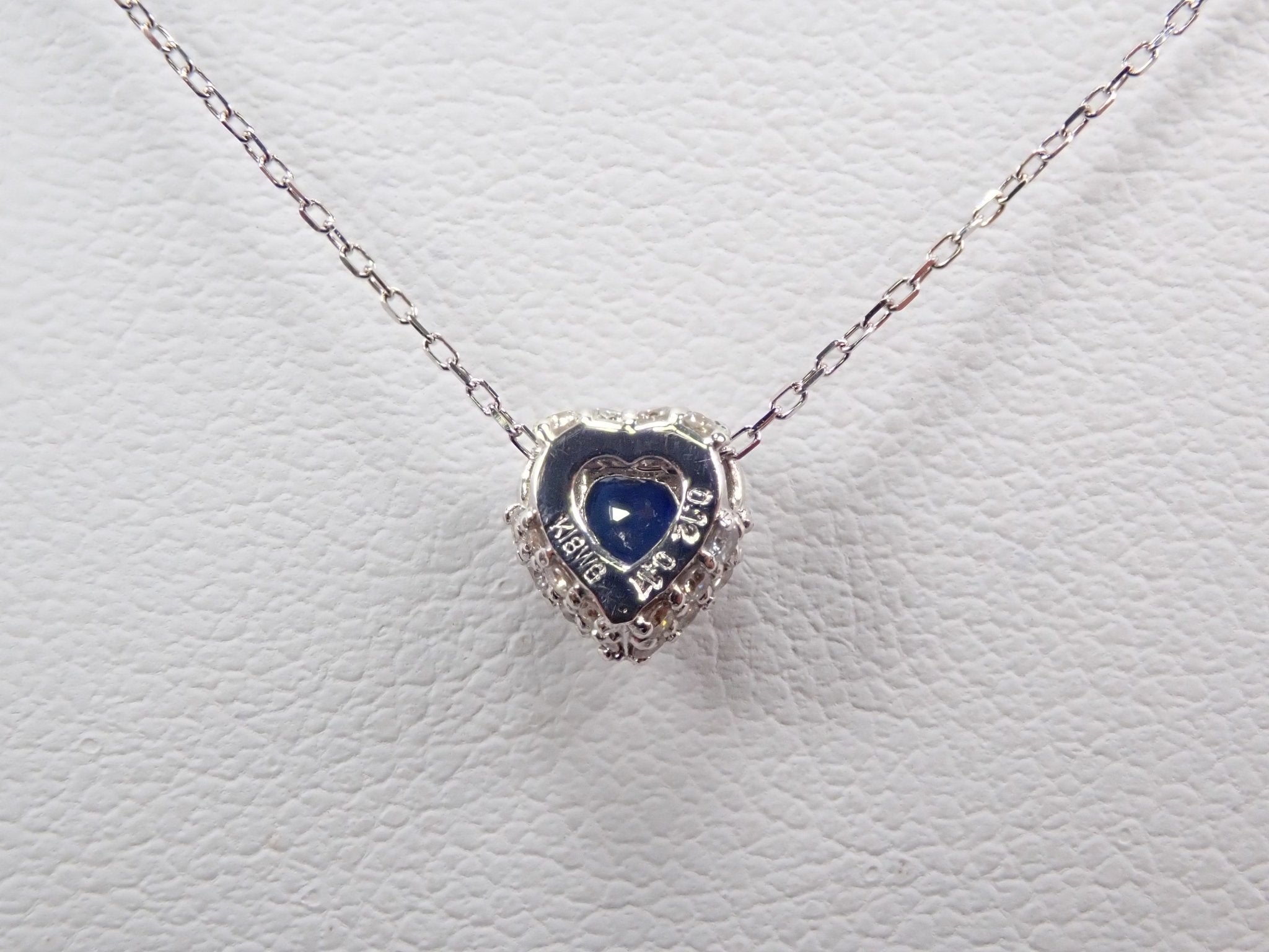 K18WGサファイア0.12ct ペンダント（ネックレス） - KARATZ STORE｜カラッツSTORE