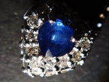 K18WGサファイア0.12ct・ダイヤモンドペンダント（ネックレス） - カラッツSTORE