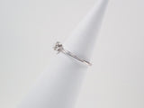 【カラフリ】K18WGダイヤモンド0.16ct リング（ローズカット） - カラッツSTORE