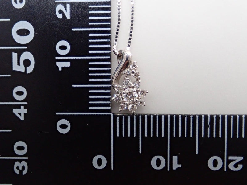 K18WGダイヤモンド0.20ct ペンダント（ネックレス） - カラッツSTORE