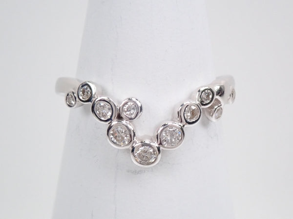 K18WG diamond 0.25ct ring