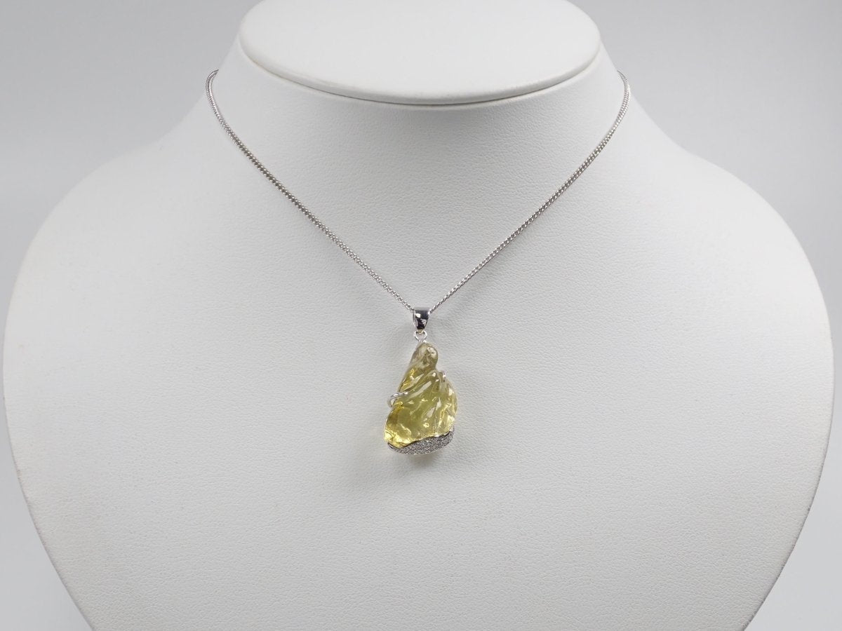 【カラフリ】K18WGイエローベリル15.59ct ペンダントトップ（ネックレストップ） - カラッツSTORE