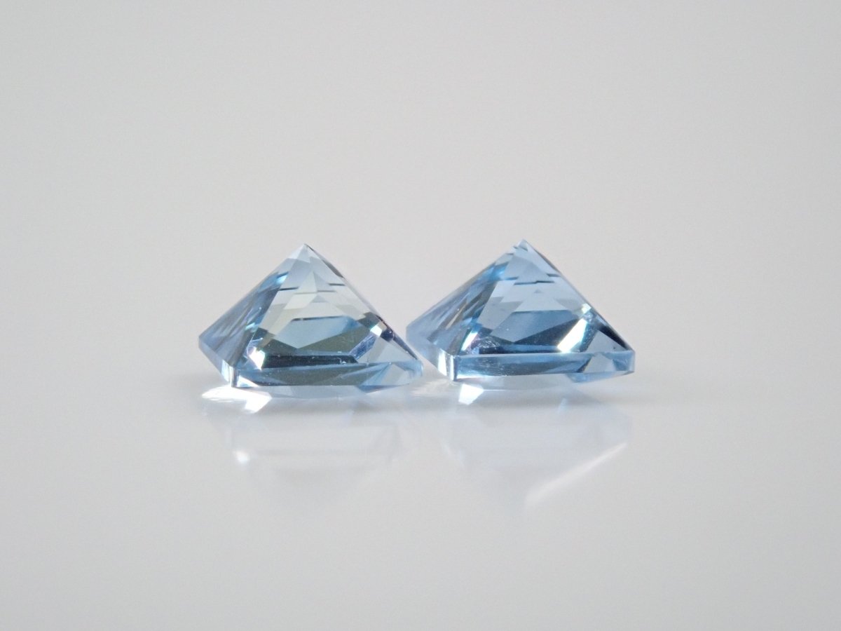 【KEN氏】アクアマリン2石セット 2.4mm/0.150ctルース - カラッツSTORE