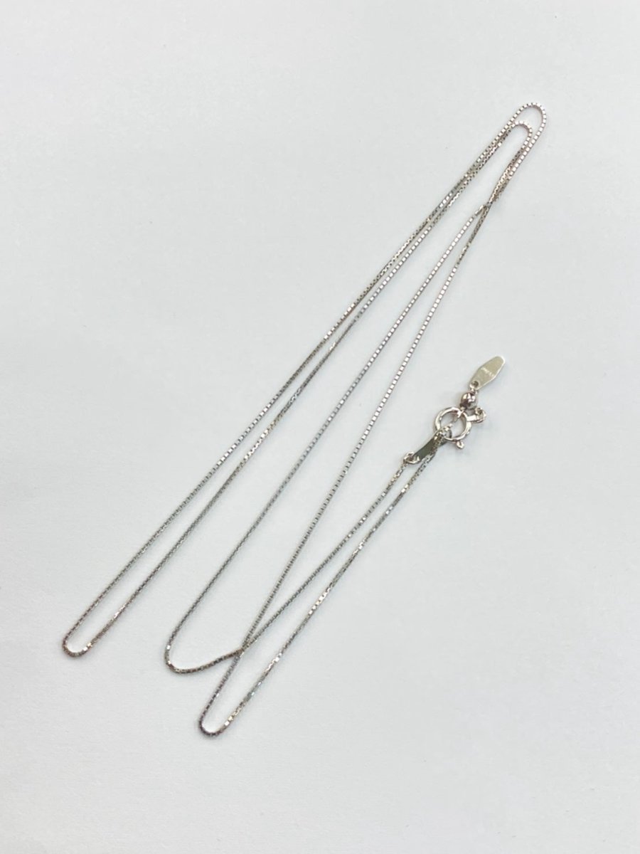 Pt850 プラチナ ベネチアンチェーン ロングネックレス 0.7mm／0.8mm【60cmフリー】